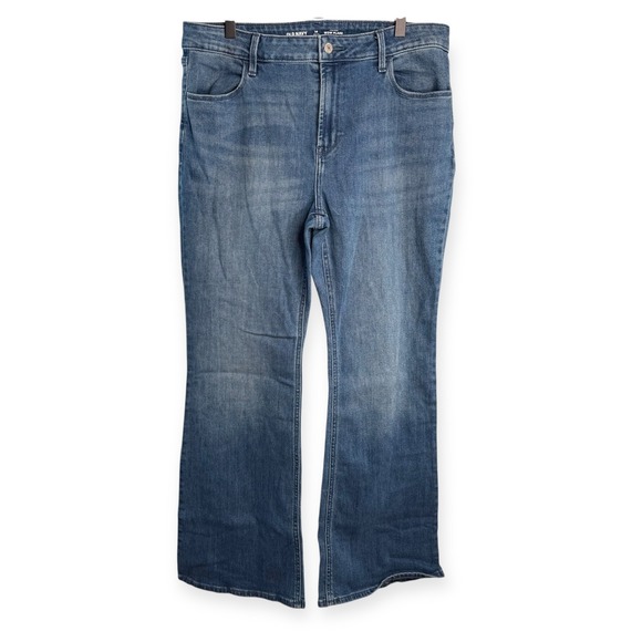 Old Navy Denim - Old Navy‎ Mid Rise Kicker Boot Cut Jeans Size 14 Petite